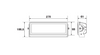 Line Drawing - WL0871 - Wide Spread Flood (Spread) Beam Worklight Rectangle 70 Watt Multi-Volt, Jaylec. Ultimate LED.