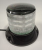 White Safety Rotation and Strobe LED Beacon. Fixed Mount.  Maxi Revolver, 15 watts RB167W