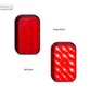 5940RMB - Stop Tail Light Rectangle Multi-Volt 12v & 24v Single Pack. AL. Ultimate LED. 