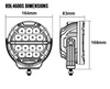 Line Drawing - RDL4601S - 6 inch Dominator DL2 Series Driving Lights with Daytime Running Lights. 67 watts. Tough and Durable. Premium Driving Light. Spot Beam.  RoadVision. Ultimate LED.