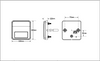 Line Drawing - 100BAR2 - Combination Tail Light. Small Trailer Rear Light. Stop, Tail, Indicator, Reflector Light 12v Blister Twin Pack. LED Auto Lamps.  Ultimate LED. 