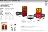 Data Sheet - H155BARLP2/6 - Small Trailer Combination Tail Lights. Stop, Tail, Indicator Light, with Reflector and Licence Plate Light. 12v Blister Twin Pack 6M Trailer Kit. LED Auto Lamps. Ultimate LED.