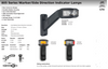 Data Sheet - 805ARIM-2 - Side Marker Light with Cat 5 Side Direction Indicator. Multi-Volt 12v & 24v Blister Twin Pack Amber, Red Lens & Amber, Red LED. LED Auto Lamps. Ultimate LED. 