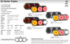 Data Sheet - 82BARR - Combination Tail Light. Small Tray & Truck Series Light. Black Housing. Coloured Lens. Stop, Tail and Indicator Lights. 12v Only. Autolamp. Ultimate LED. 