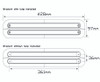 Line Drawing - 380CCAR12 - Stop, Tail, Indicator Light. Clear Lens. 12 Volt. Blister Single Pack Double Chrome Bracket. Caravan Friendly. LED Auto Lamps. Ultimate LED. 