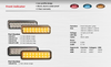 Data Sheet - 135CAT1 - Front Indicator Light. Bracket Included. 12v Only. Shock, Dust & Waterproof. Low Profile Slimline Design. Single Pack. Autolamps. Ultimate LED. 