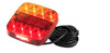 99ARLM10 - Marine Lamp. Rear Combination Lights. 10 Metre Trailer Kit. Stop, Tail, Indicator with Licence Plate Light and Reflector. Twin Pack. Autolamps. Ultimate LED.