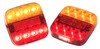 99ARL2/10 - Marine Lamp. Rear Combination Lights. 10 Metre Trailer Kit. Stop, Tail, Indicator with Licence Plate Light and Reflector. Twin Pack. Autolamps. 
Ultimate LED. 12v Only 99ARL2/10 - Marine Lamp. Rear Combination Lights. 10 Metre Trailer Kit. Stop, Tail, Indicator with Licence Plate Light and Reflector. Twin Pack. Autolamps. 
Ultimate LED. 12v Only