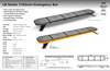 Data Sheet - LB1103ACM - Amber Emergency Bar. Module Design. Surface Mount. Intense Light Output. 2 Year Warranty. Multi-Volt 12v & 24v. 4 Point Bracket. 10 Selectable Flash Pattern. Autolamps. Ultimate LED.