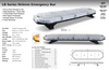 Data Sheet - LB964ACM - Amber Emergency Bar. High Brightness LEDs. Heavy Duty Build. Low Profile. Surface Mount. Multi-Volt 12v & 24v. 19 Selectable Flash Patterns. Autolamps. Ultimate LED. 