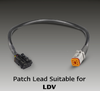 SO282ARWM2LR450+PATCH-LDV - LDV Patch Cable System. Plug and Play. Easy LED Upgrade. Stop, Tail, Indicator and Reverse. Lamp with Conversion Cable, Plug. Prewired Lamp and Patch Lead to Vehicle Loom. To Suit LDV T60 T70. Autolamp. Ultimate LED. 