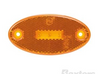 1200A - LED Marker Light Amber. Oval. Surface Mount. Multi-Volt. Water & Dust Proof. Low Profile with In-Built Reflective Lens. Peterson. RV. Ultimate LED. 