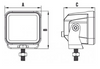 Line drawing light and brackets