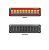 3855ARWM -2-LR - Combination Tail Lamp. 3852 Series. Diffused Tail Light. ECE Approved. Multi-Volt 12-24v. 5 Year Warranty. Twin Pack. Left Hand Side and Right Hand Side. Genuine Autolamp. Ultimate LED. 