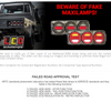 Combination Tail Lamp. Stealth Style 3856 Series. Diffused Tail Light. ECE Approved. Multi-Volt 12-24v. 5 Year Warranty. Twin Pack. Left & Right Hand Side. 3856ARWM-2