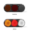 New Series 407 Combination Tail Light. Caravan Friendly, Stop, Park Indicator and Reverse with a black mounting base. Coloured Lens with a dome style for wider safety 12 and 24v DC 5 Year Warranty. Twin Pack. 407BARWM-2