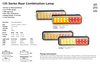 Stop, Tail, Indicator Light Multi-Volt 12v & 24v Blister Twin Pack.  LED Auto Lamps 135ARM/2 Caravan Friendly