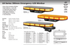 Data Sheet - LB380ATM - Emergency Mini Bars. Surface Mount. Amber Emergency Mini Bar 380 Series. Tinted Lens. Single Bolt Mount. 5 Year Warranty. Multi-Volt 12v & 24v. Class 1. 18 Selectable Flash Patterns. Autolamps.  Ultimate LED.