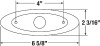 B178-10 Chrome Base, Dimensions; 169 x 56 x 15mm