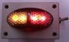 Battery Operated Amber/Red Marker Light. Oversize, Over Dimension Clearance Light. Amber Red. On Off Switch. Magnetic Mount. Wireless, Battery Operated. Picture is with the Light Operating. Light is ADR Approved. Hand made by Ultimate LED