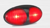 37RM - Rear End Outline Marker Light with Black Base and Coloured Lens Multi-Volt 12v & 24v. LED Auto lamps. Ultimate LED.
