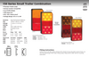 Data Sheet - 150BAR2 Stop, Tail, Indicator, Reflector With Licence Lamp. Twin Light Pack 12v. AL. Ultimate LED. 