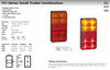 Data Sheet - 151BAR2 - Small Trailer Combination Tail Lights. Stop, Tail, Indicator, Reflector Light 12v Blister Twin Pack. LED Auto Lamps. Ultimate LED.