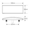  Line Drawing - EU38WMHD - Front End Outline Marker Light with Inbuilt Reflector Multi-Volt 12v & 24v Blister. Caravan Friendly. Single Pack. LED Auto Lamps. Ultimate LED.