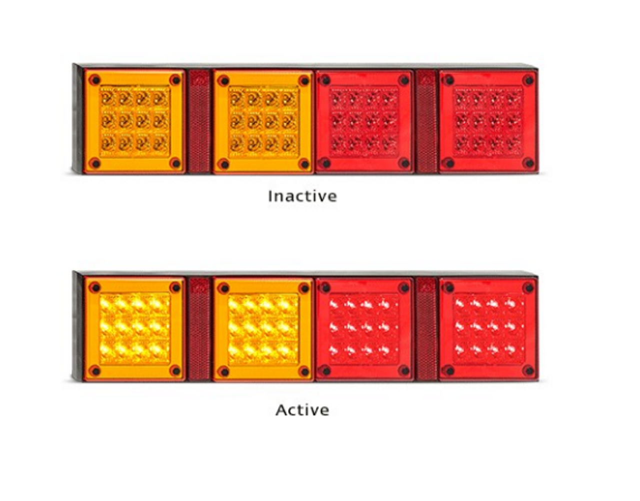 420AARRM - Combination Tail Lights. Stop, Tail, Indicator, Reflector Light Multi-Volt 12v & 24v. Caravan Friendly. Blister Single Pack. LED Auto Lamps. Ultimate LED.