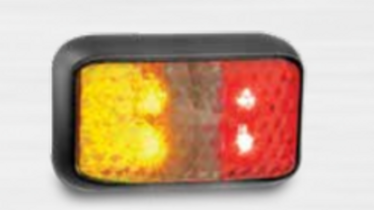 35ARM - Side Marker Light Multi-Volt 12v & 24v. Caravan Friendly. Blister Single Pack Black Housing Clear Lens & Amber, Red LED, LED Auto Lamps. Ultimate LED. 