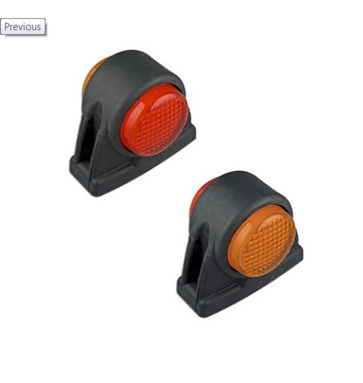 1004ARM - Side Marker Light Multi-Volt 12v & 24v Blister Single Pack Amber, Red Lens & Amber, Red LED. LED Auto Lamps. Ultimate LED.  
