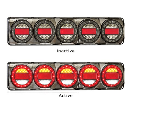 Modern & Stylish Maxilamp 5 LED Tail Light Assembly Stop, Tail