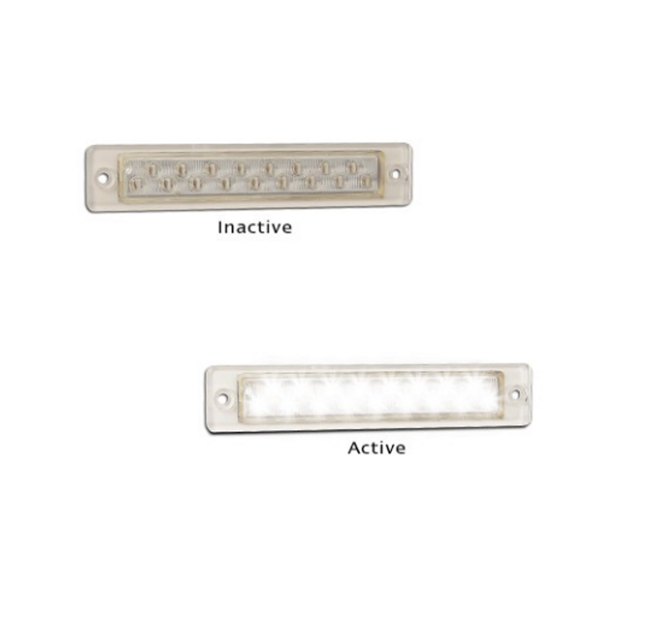 25W12  - Supplementary Reverse Light Single Function Lamp 12V. Clear Lens & White LED. LED Auto Lamps. Ultimate LED. 