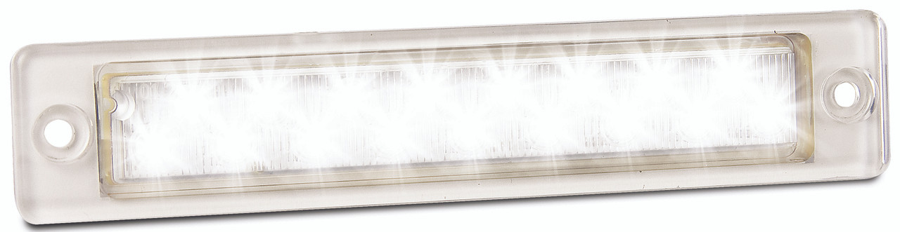 25W12  - Supplementary Reverse Light Single Function Lamp 12V. Clear Lens & White LED. LED Auto Lamps. Ultimate LED. 