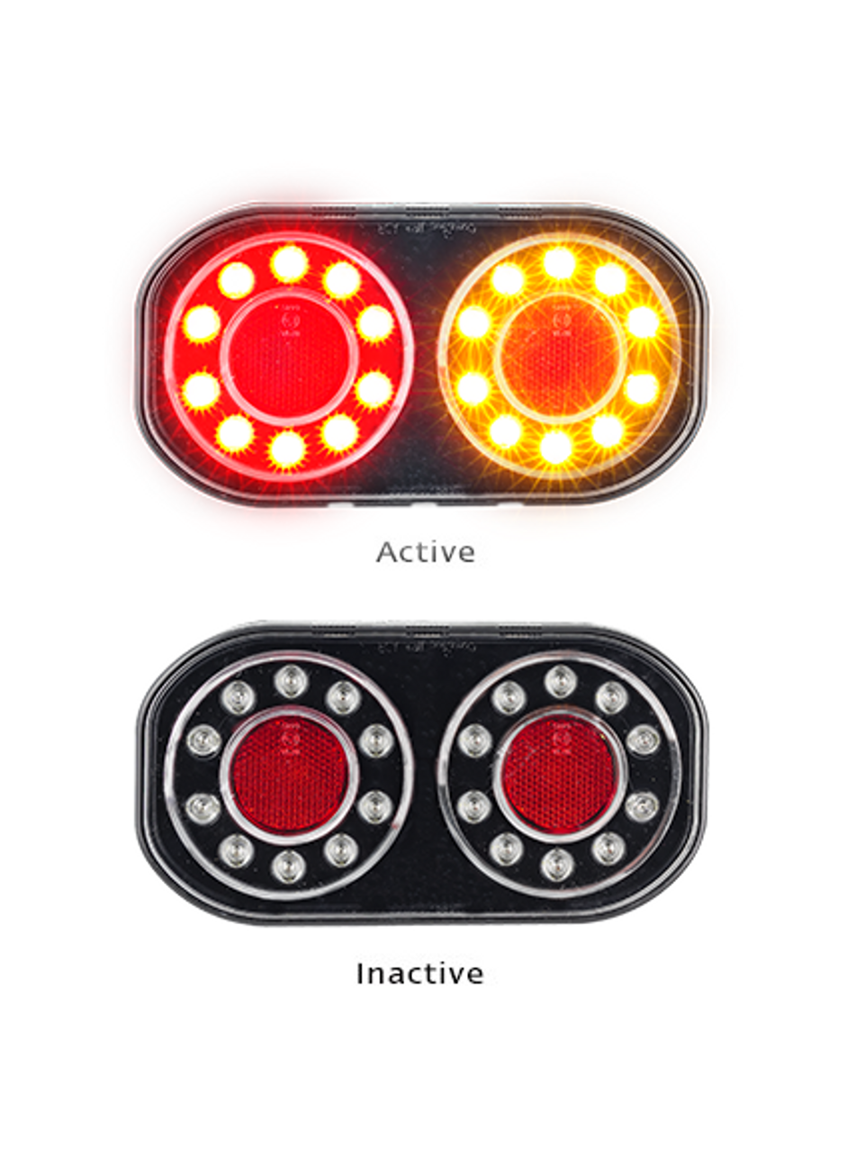 209GARLP2 - Stop Tail Indicator with Reflector and Licence Plate Light. 12v Twin Pack. AL. Ultimate LED.