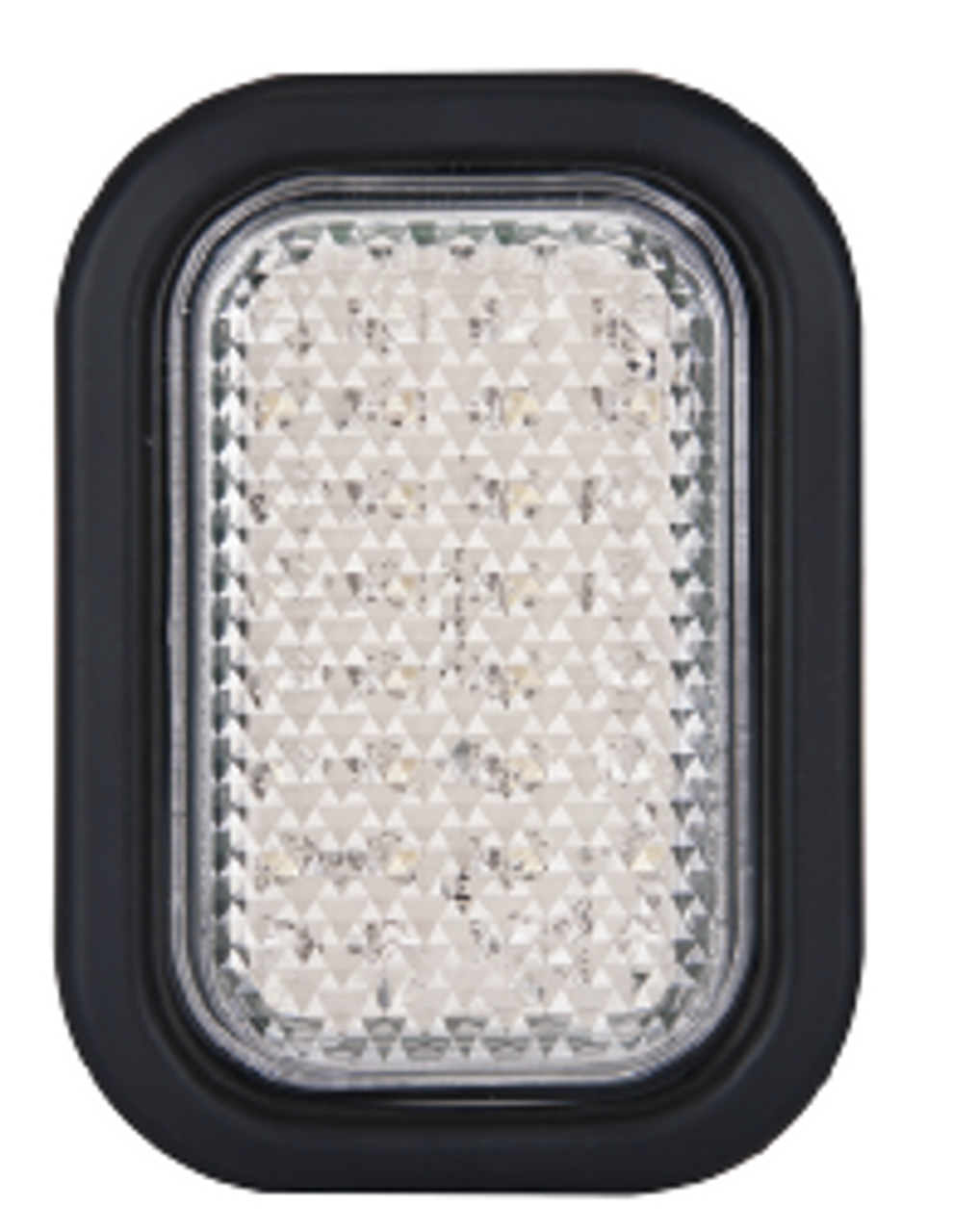 130WMG - Reverse Light Single Function Lamp with Rubber Grommet & Plug Included. Multi-Volt 12v & 24v. Clear Lens & White LED. Single Pack. LED Auto Lamps.  Ultimate LED. 