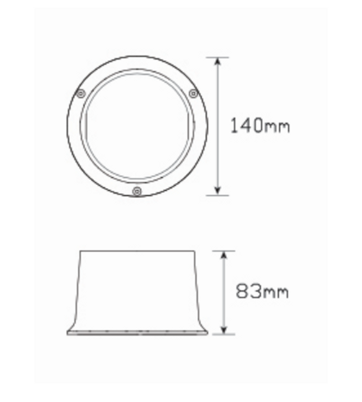 Line Drawing - Arrow Board or Traffic Lamp 12v Single Pack. AL. Ultimate LED.