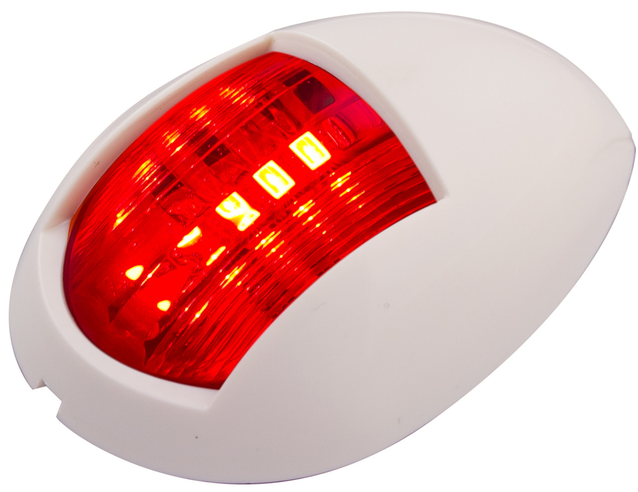 52WR - Navigational Lamps Red Single Pack Multi-Volt White Housing. AL. Ultimate LED.