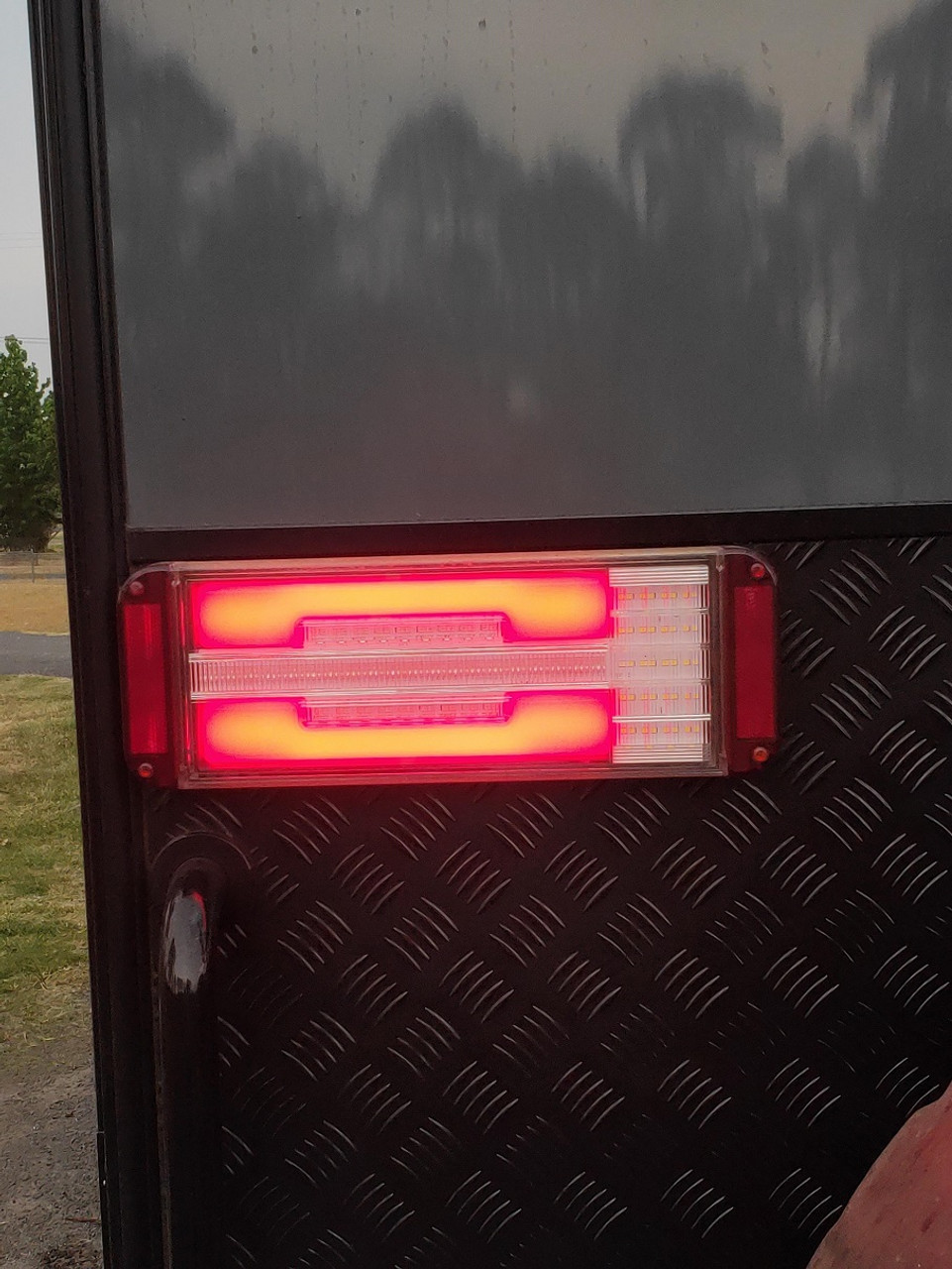 Stop, Tail, Indicator, High Powered Reverse Light with Sequential Indicator and Zeon Tail Lamp. Multi-volt 12-24 Volt DC Single Pack -  ISL600RAW. ADR Approved