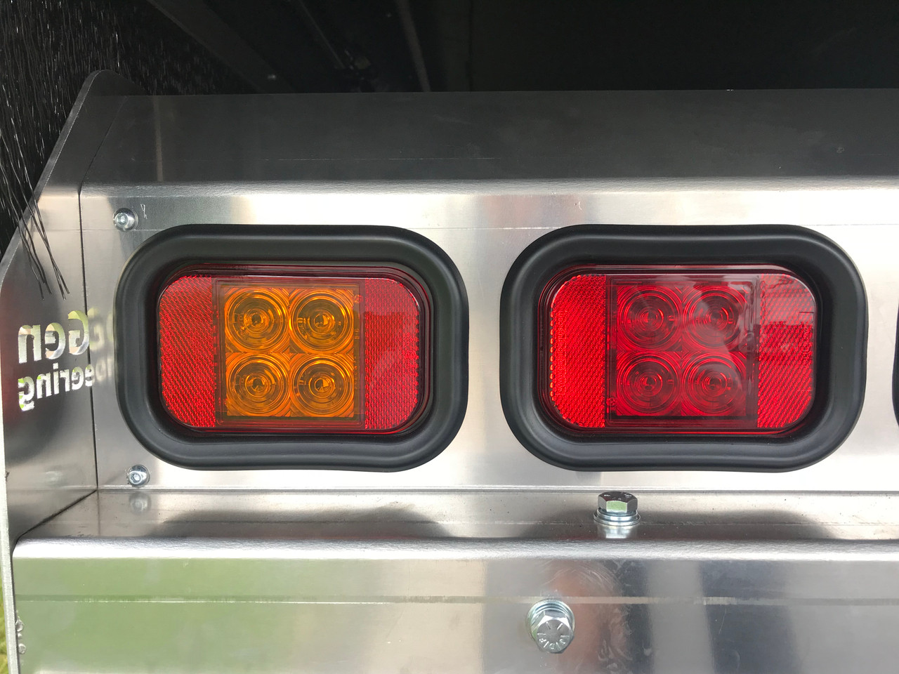 133RMG - Stop Tail Light with Reflector Rectangle. Multi-Volt 12v & 24v Blister Single Pack. LED Auto Lamps. Ultimate LED. 