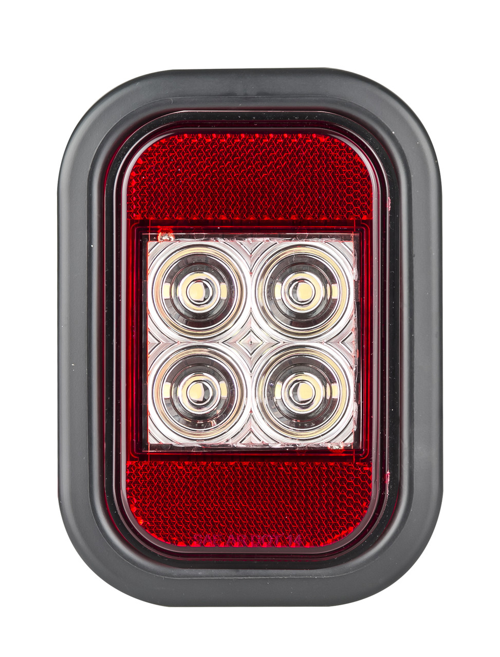 133WMG - Reverse Light with Reflector Rectangle. Multi-Volt 12v & 24v Blister Single Pack. LED Auto Lamps. Ultimate LED. 