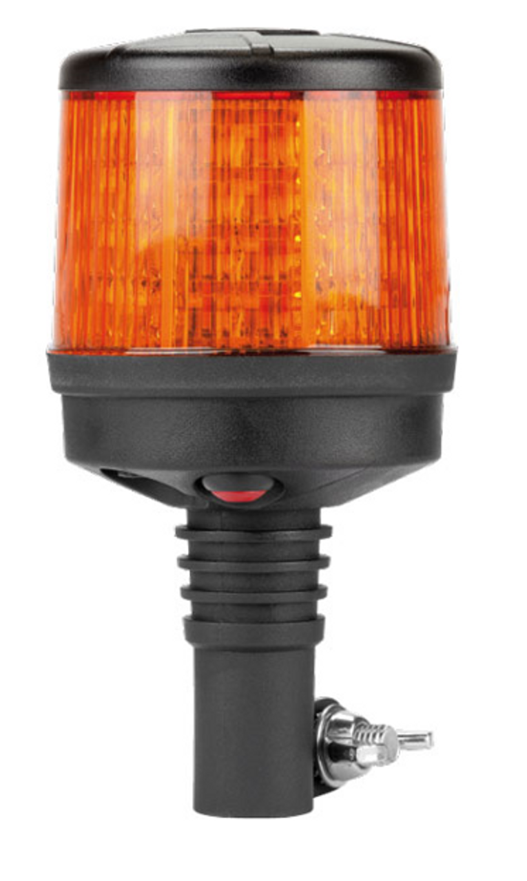 RB122PY - Low Profile, Amber Safety Rotation and Strobe Beacon. Pole Mount.  Micro II Dual Stack, 33 watts RB122PY. Class 1 Certified RV. Ultimate LED.