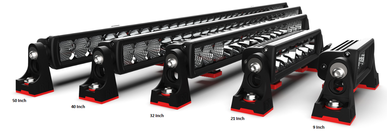 RBL1500C - SR2 Series 50-inch Light Bar Single Row. 117 watts. 39 x 3-watt LED’s. Combination Beam. Dual Mounting System. 7 Year Warranty. RBL1500C. Premium Driving Light Bar. RoadVision. Ultimate LED. 