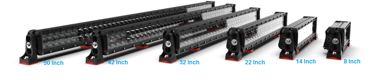 RBL5080C - DC2 Series Dual Row 8 inch Light Bar. 36 watt Osram Hi-Lux LED's. Combination Optical Beam. 9 Position Adjustable Mounting Options. RBL5080C. Premium Driving Light Bar. RoadVision. Ultimate LED.