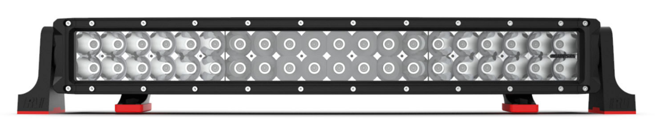 RBL6220C - DCX2 Series Dual Row Curved Light Bar. 22 inch 120 watt Osram Hi-Lux LED's. Combination Optical Beam. 9 Position Adjustable Mounting Options. RBL6220C. Premium Driving Light Bar. RoadVision. Ultimate LED.