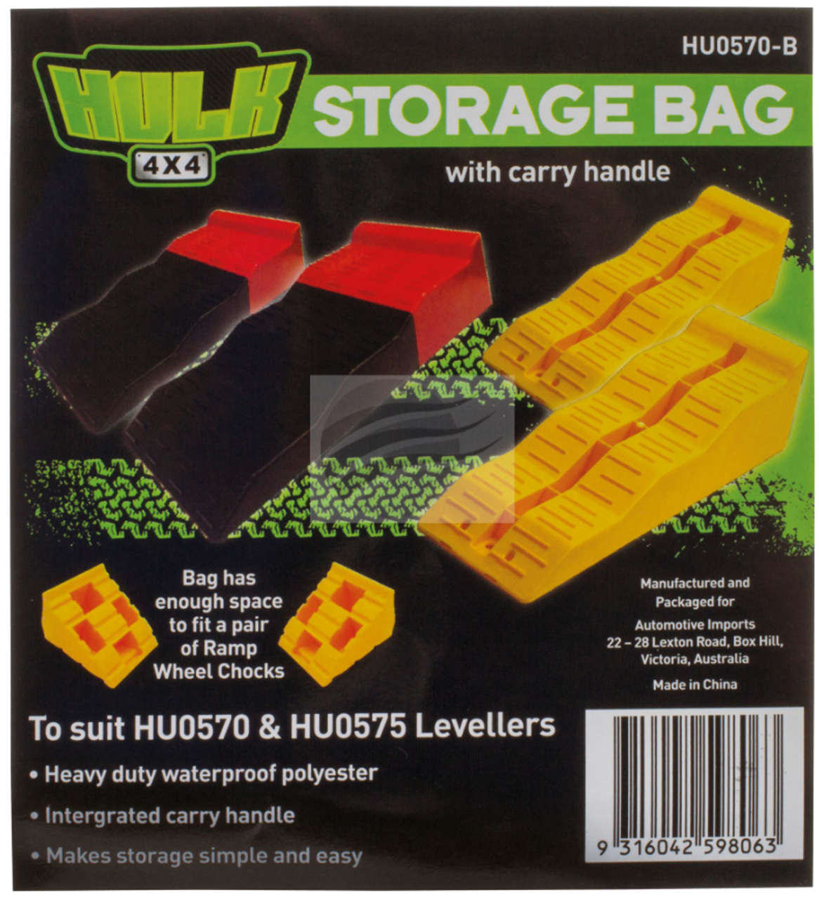 HU0570-B - Storage Bag For Ramps and Chocks. HULK. CD. Ultimate LED. 