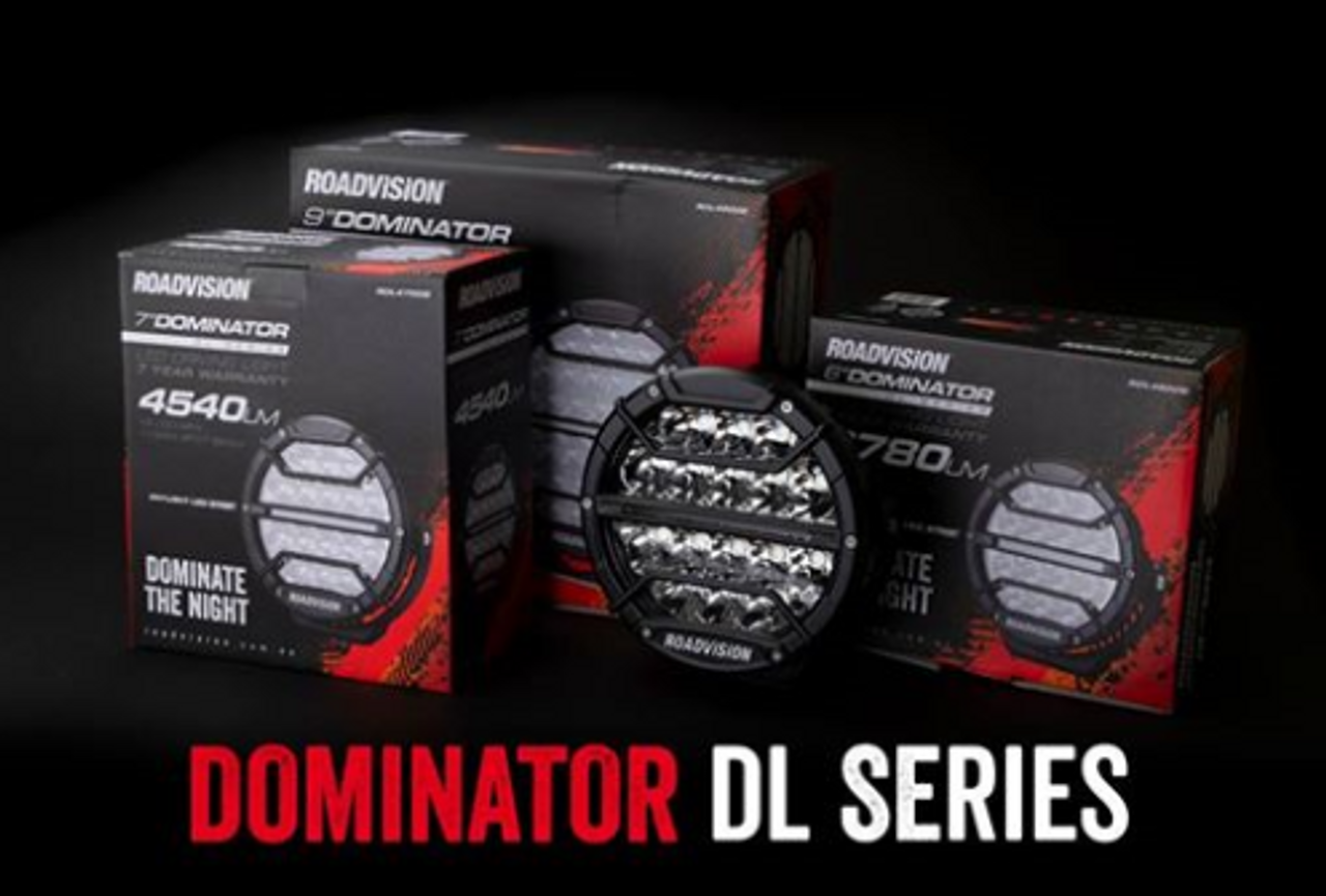 RDL4600S - 6 inch Dominator DL Series Driving Lights with Daytime Running Lights. 42 watts. Tough and Durable. Premium Driving Light. RoadVision. Ultimate LED.