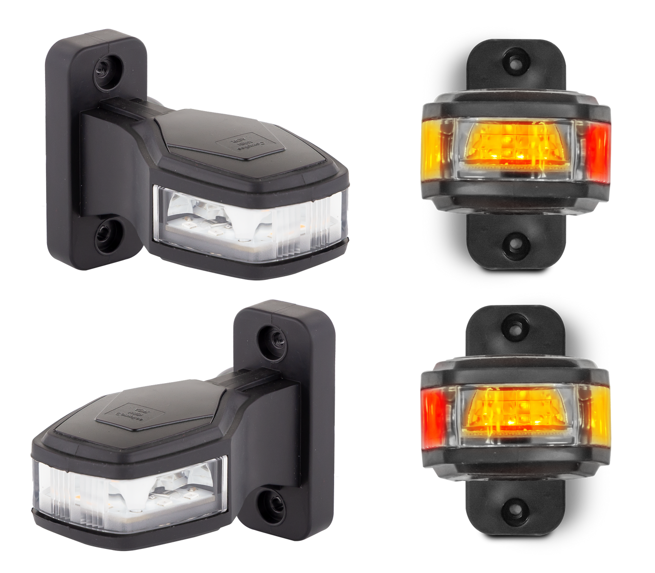 800ARIM-2 - Side Marker Light with Cat 5 Side Direction Indicator. Multi-Volt 12v & 24v Blister Twin Pack Amber, Red Lens & Amber, Red LED. LED Auto Lamps. Ultimate LED.
