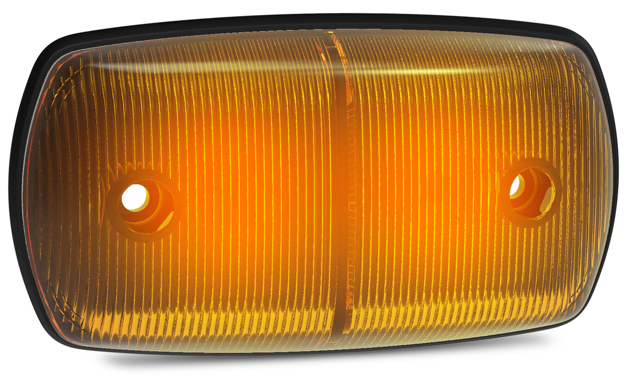 69AM - Large Side Marker Light. Caravan Friendly. Single Pack Black Base Coloured Lens. 12v Only. LED Auto Lamps. Ultimate LED. 