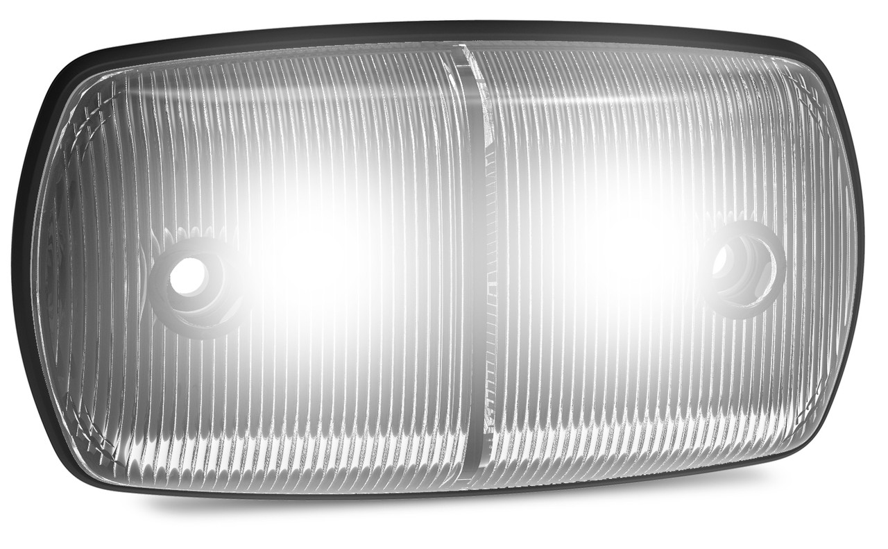 69WM - Large Front End Marker Light. Caravan Friendly. Single Pack Black Base Coloured Lens. 12v Only. LED Auto Lamps. Ultimate LED. 